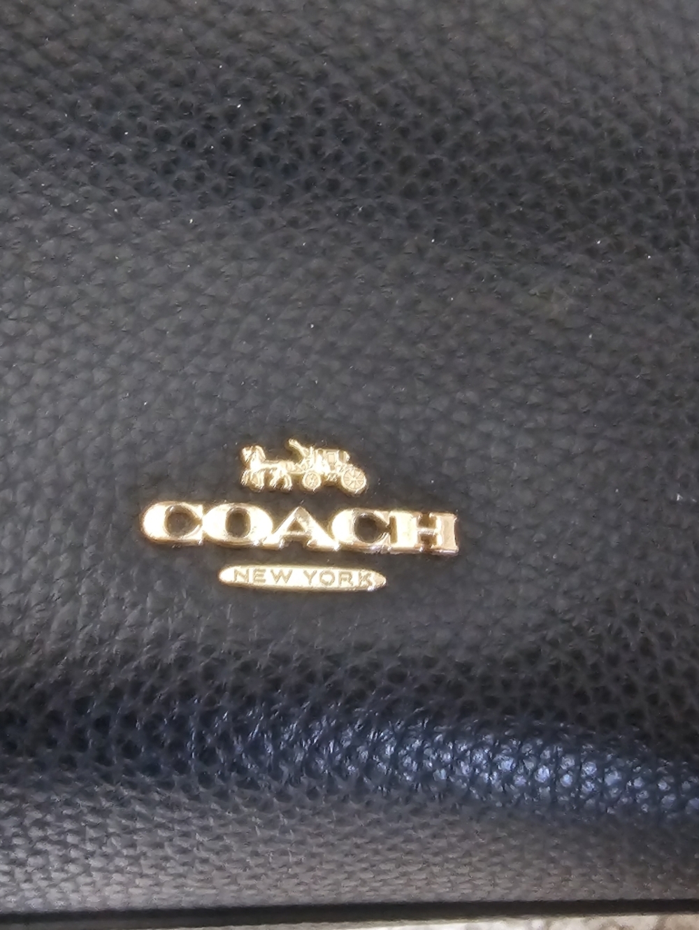 Coach Black Pebbled Leather Market Tote Red Interior Shoulder Bag Large - Picture 7 of 15